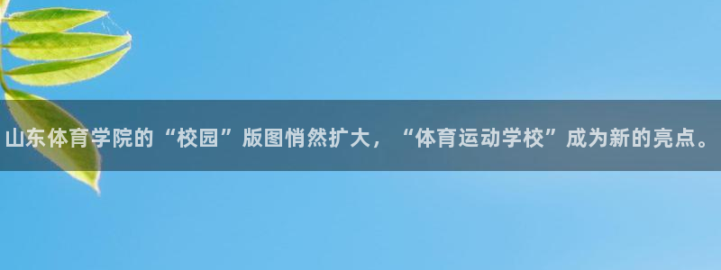 米兰体育官网下载平台假的吗是真的吗：山东体育学院的“校园”版
